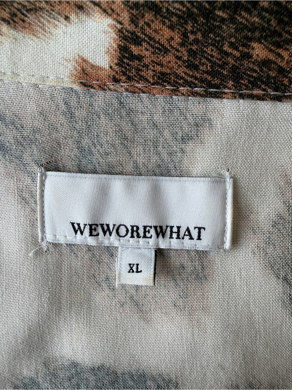 🆕 NWT WeWoreWhat Cowhide Tube Skirt & Boyfriend Shirt Set | Size M & XL - Picture 5 of 8